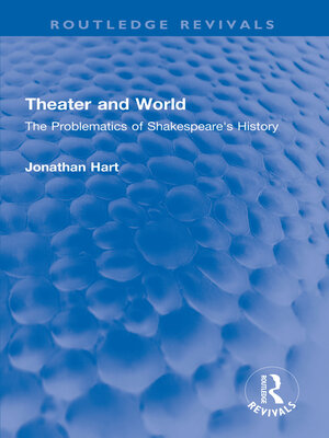 cover image of Theater and World